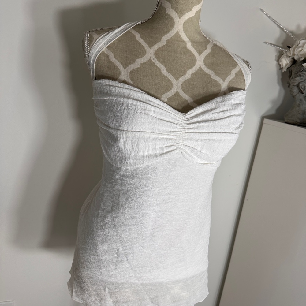 Le Chateau White Halter Top